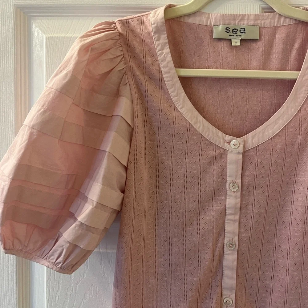 Sea NY Women’s Salome Top, Size S, Pink Color - Picture 4 of 11
